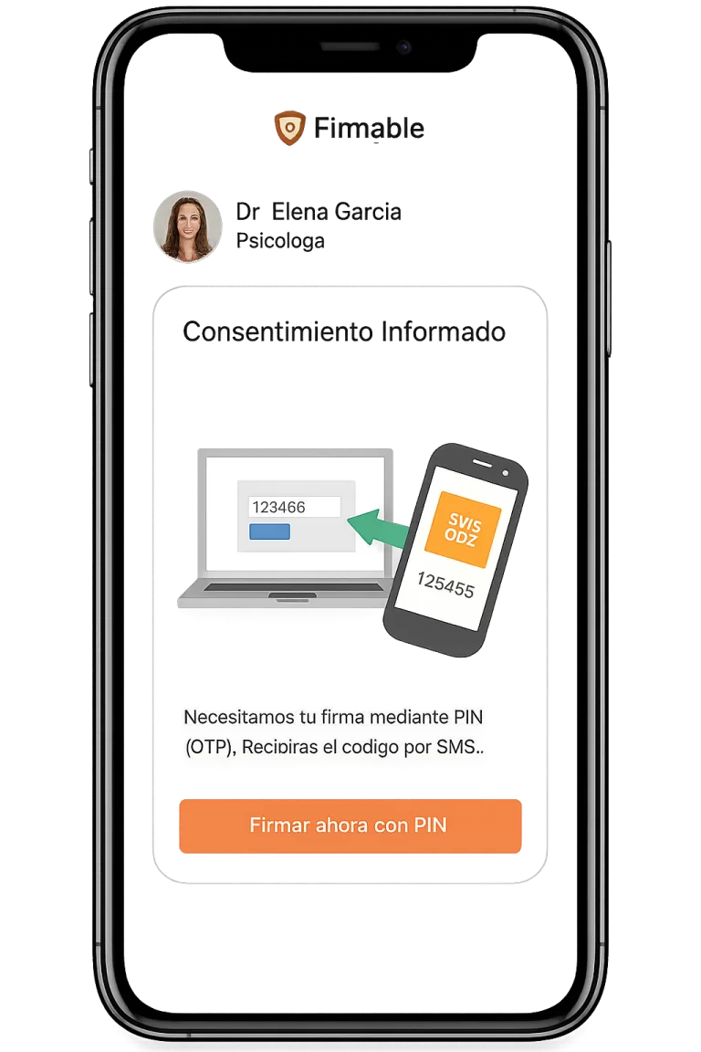 El paciente recibe un mail...